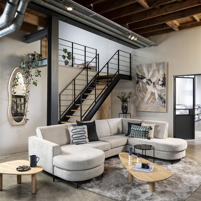 Hoekzetel ALCONA - Beige