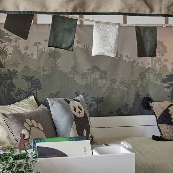 Achterwand PANDA PARADISE - Groen