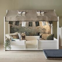 Achterwand PANDA PARADISE - Groen SCE 7821