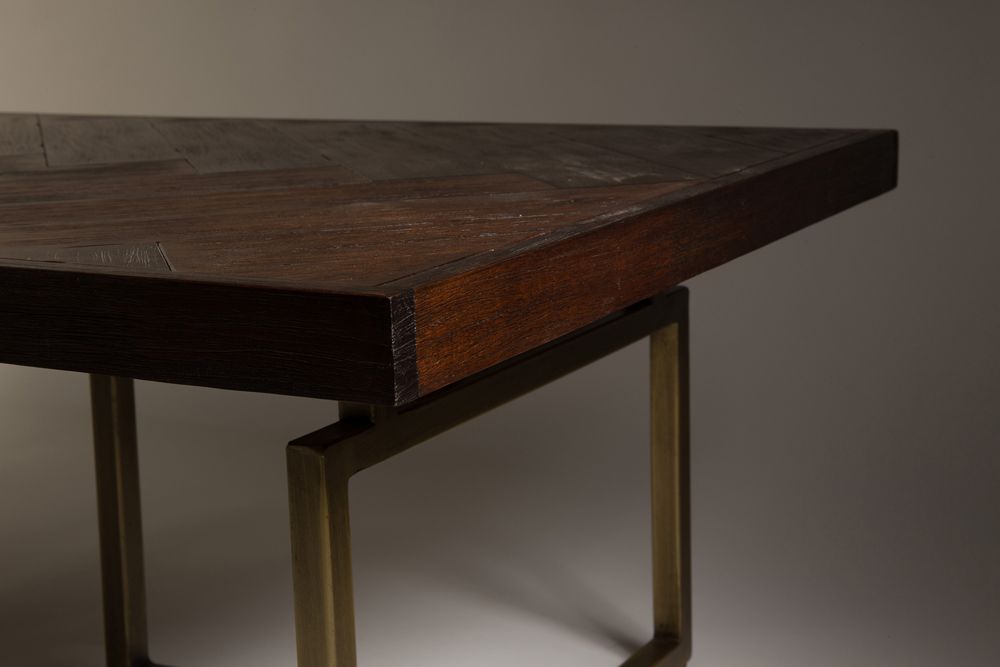 Salontafel CLASS - Acacia Wood/Brass ZVR 2200016