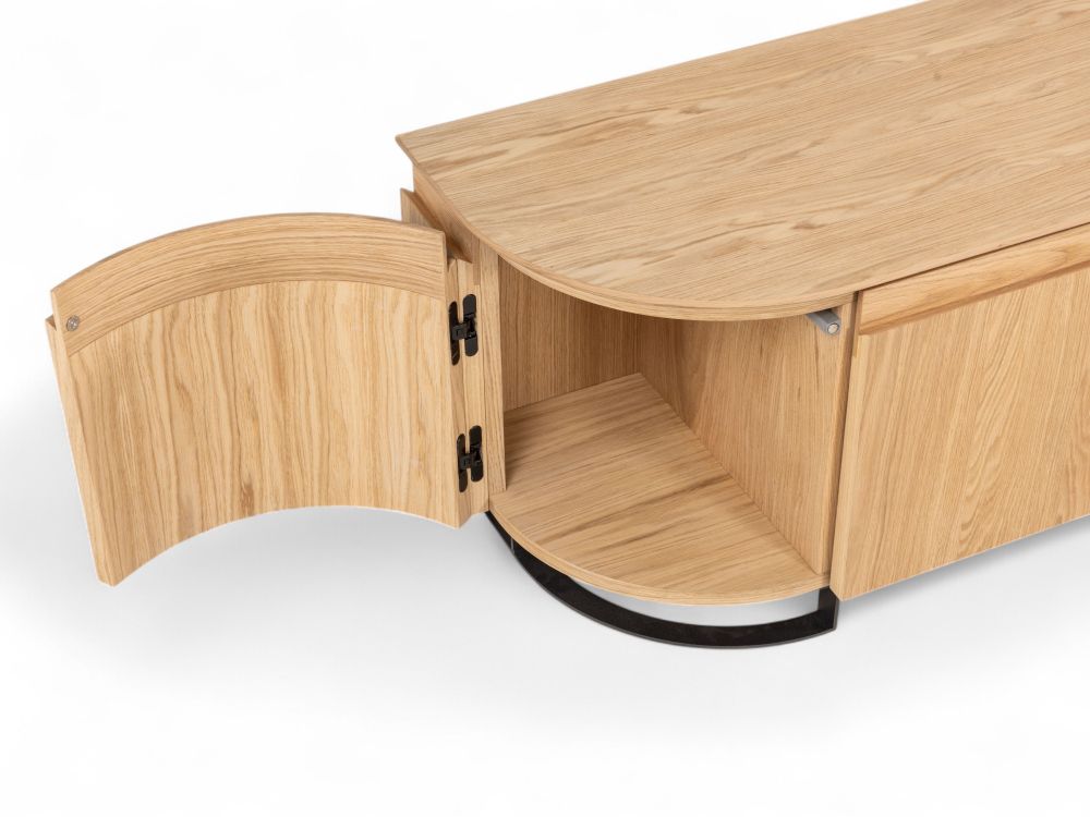 Tv-meubel HANA - Naturel eikenfineer CRE-4-002-NAT