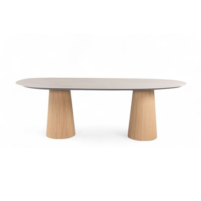 Eetkamertafel TABLES TO LOVE - Keramiek/Eikenfinee