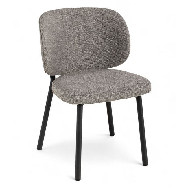 Eetkamerstoel SWANN - Grey Bouclé