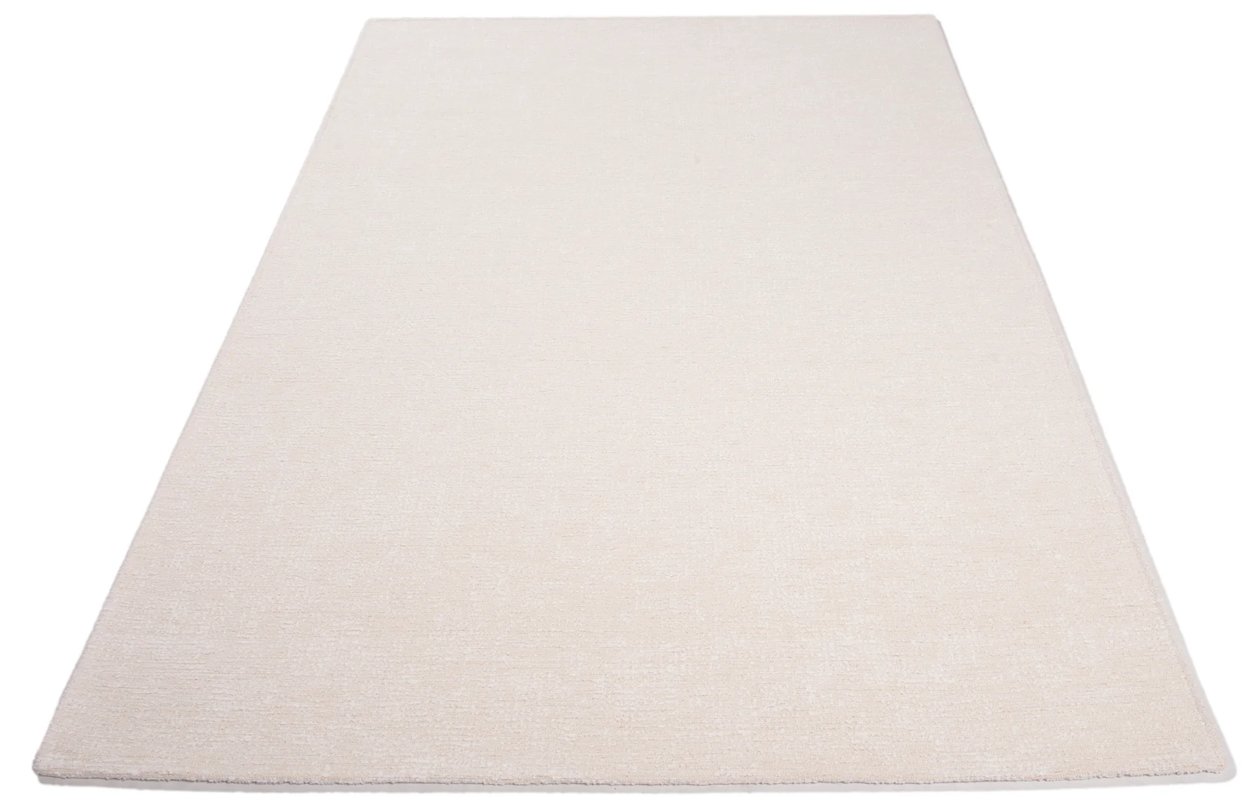 Tapijt OASIS Ecru, gemaakt van zachte bouclé wol voor een comfortabel gevoel.