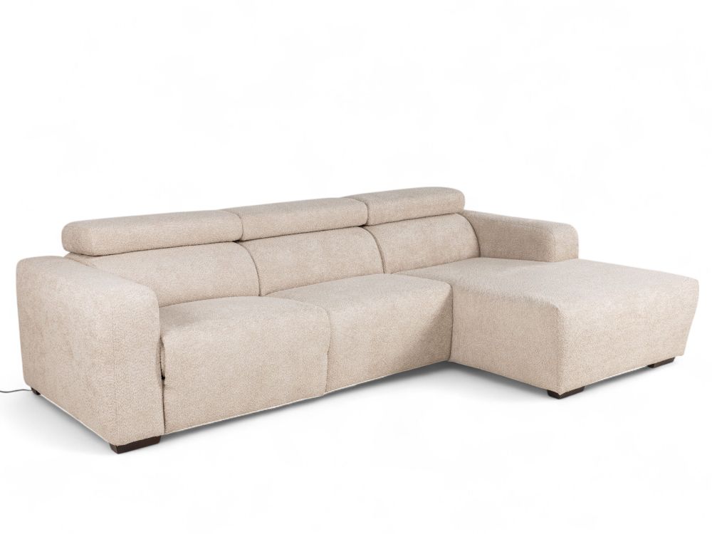 Hoekzetel DESIR met elektr. relax - Beige C-PLD-24-TZ