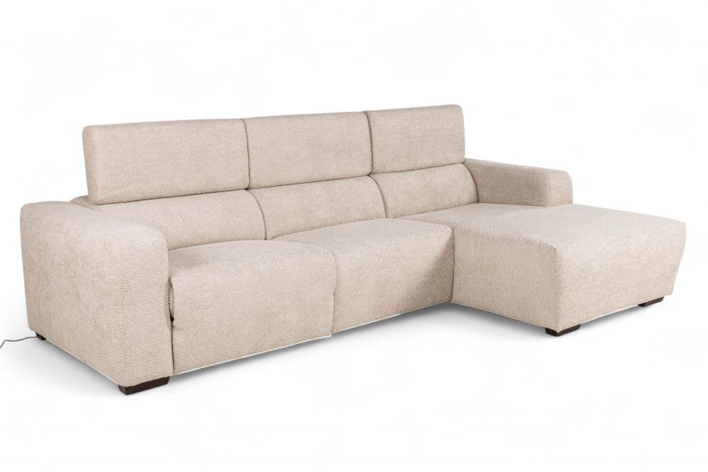 Hoekzetel DESIR met elektr. relax - Beige C-PLD-24-TZ