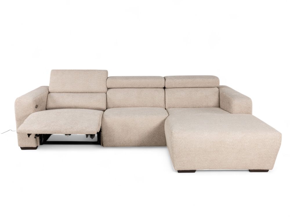 Hoekzetel DESIR met elektr. relax - Beige C-PLD-24-TZ