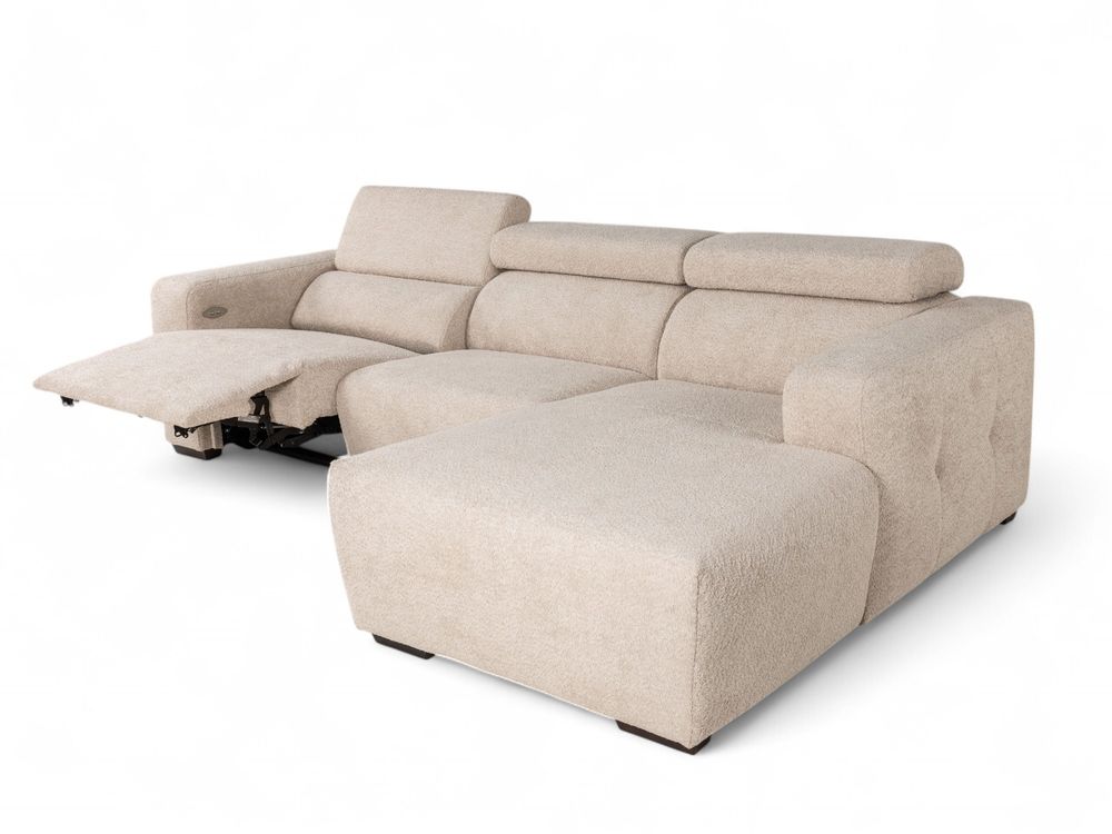 Hoekzetel DESIR met elektr. relax - Beige C-PLD-24-TZ
