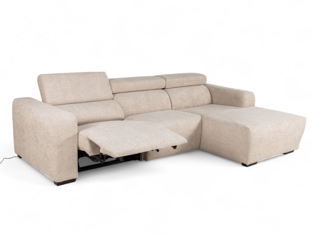 Hoekzetel DESIR met elektr. relax - Beige C-PLD-24-TZ
