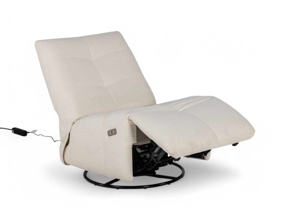 Elektrische draaifauteuil NELLY - Crème HTL-157-000011-FAB-VIS102