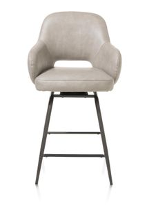 Draaibare barstoel NIKOLAS - Lichtgrijs HEH 48692LGR
