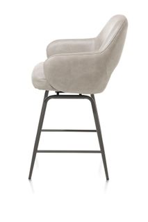 Draaibare barstoel NIKOLAS - Lichtgrijs HEH 48692LGR