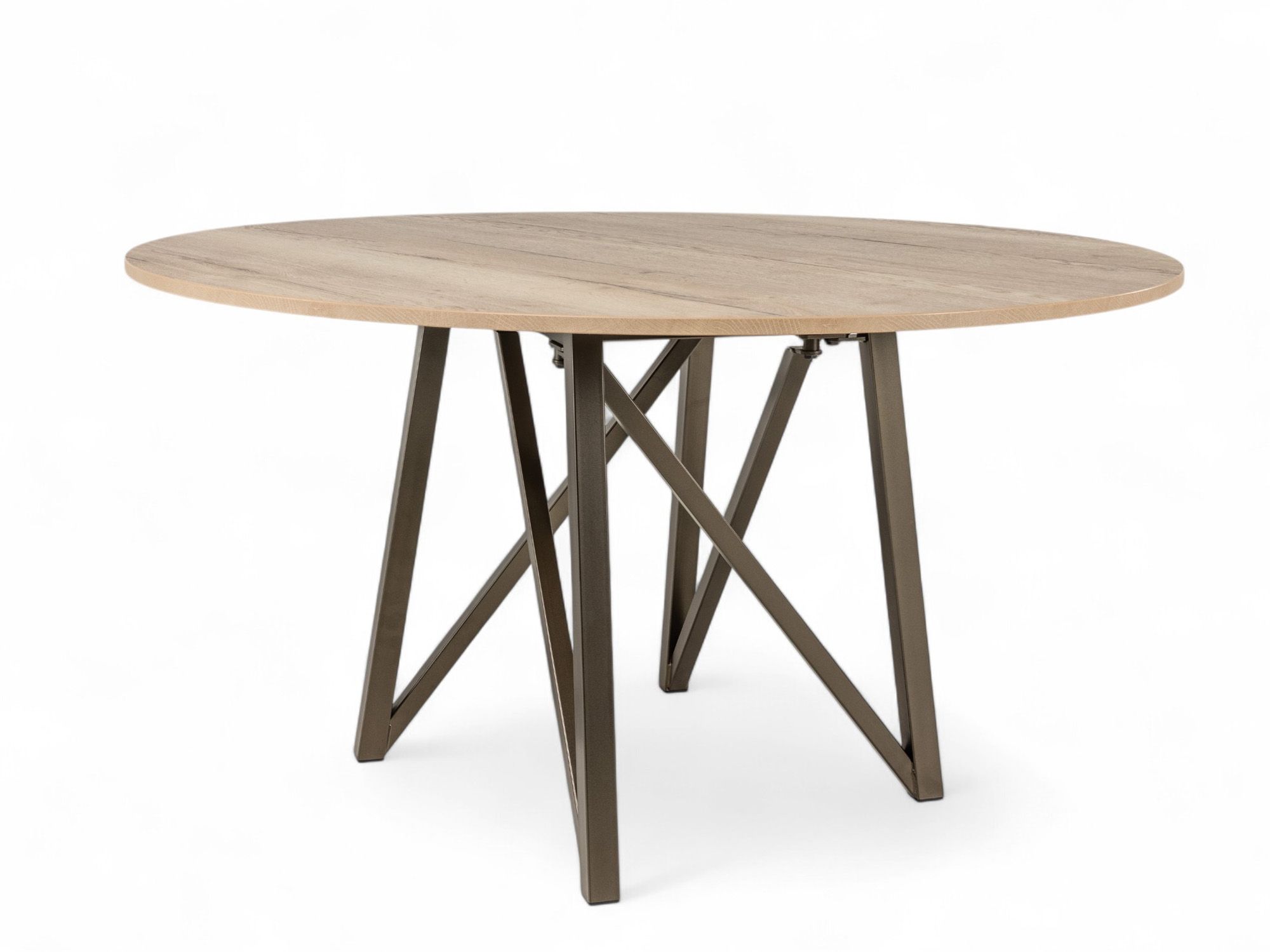 Eetkamertafel WACKO - Naturel / Brons