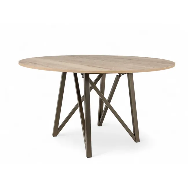 Eetkamertafel WACKO - Naturel / Brons