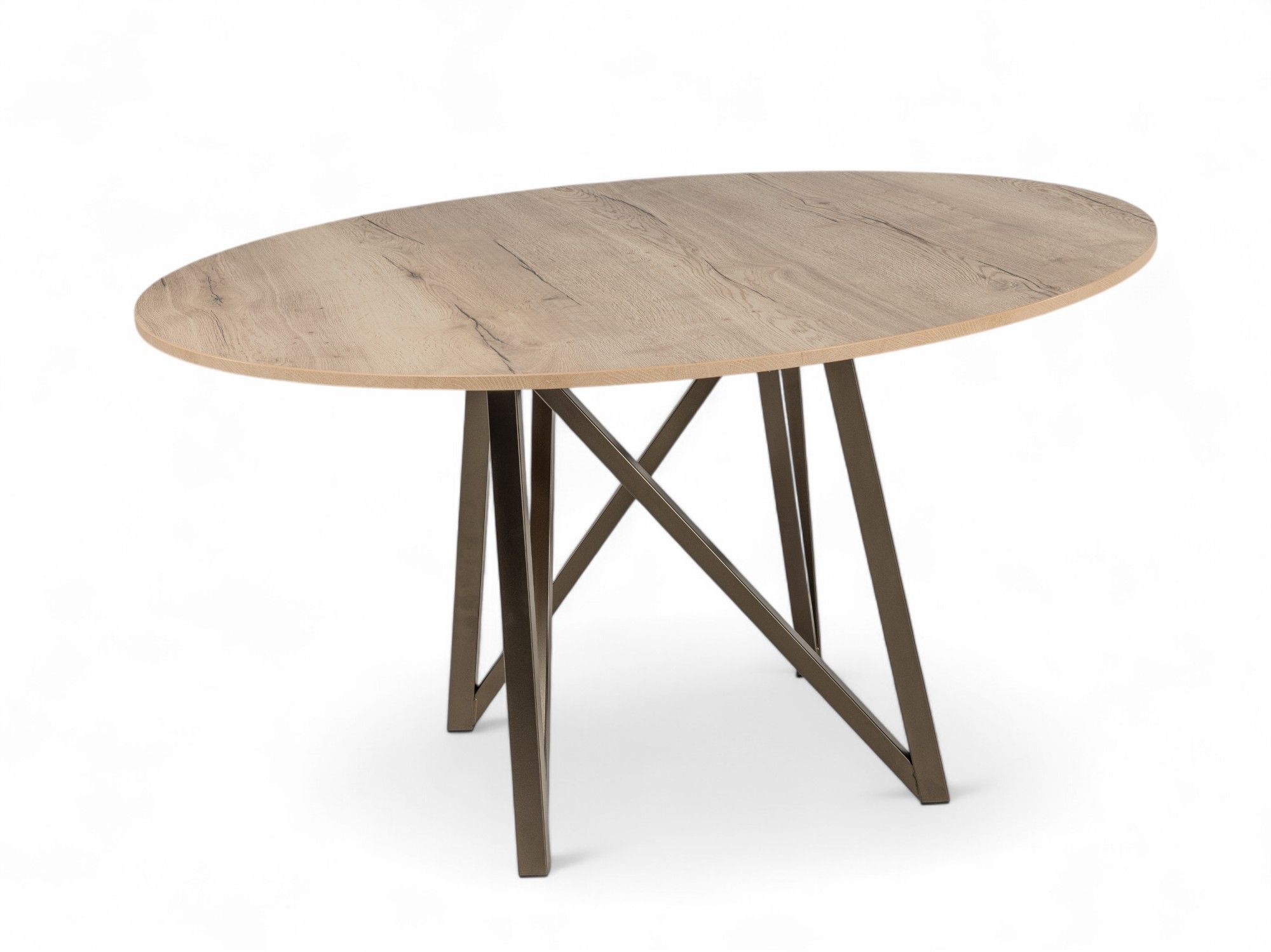 Eetkamertafel WACKO - Naturel / Brons