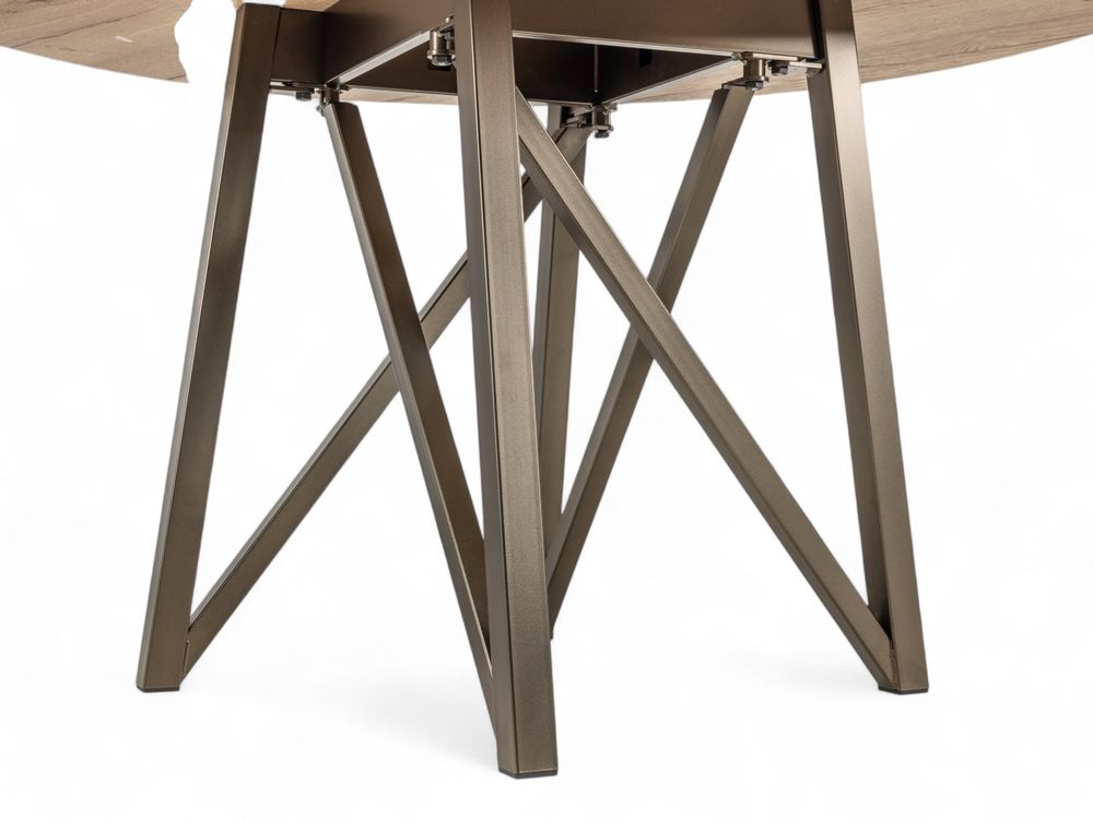 Eetkamertafel WACKO - Naturel / Brons PFT-221-000018-EPA83MHA84