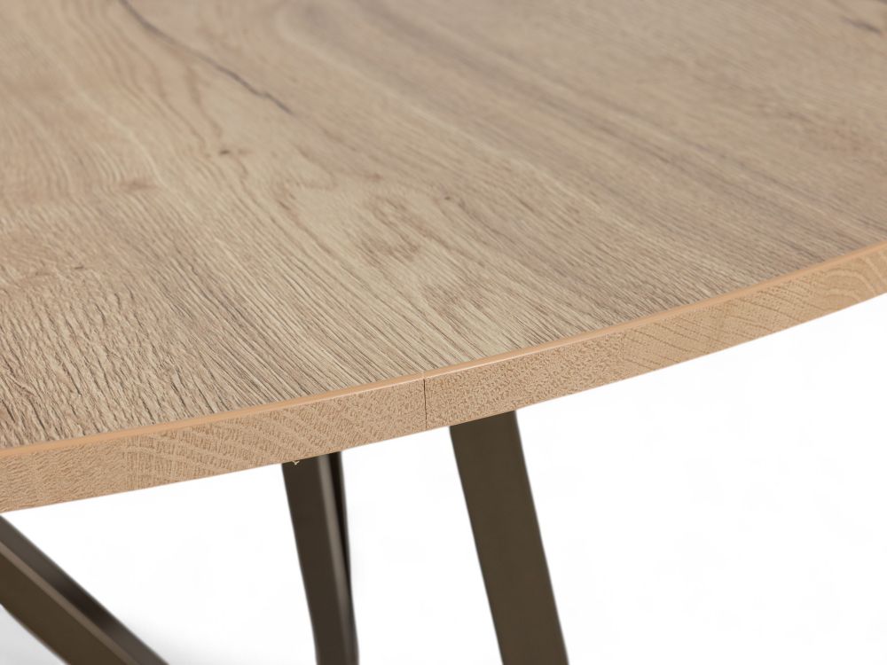 Eetkamertafel WACKO - Naturel / Brons PFT-221-000018-EPA83MHA84