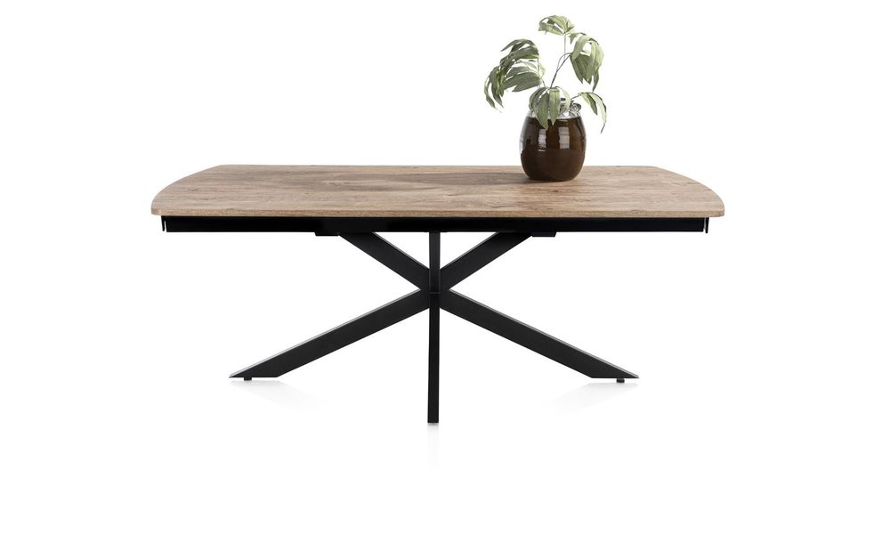 Uitschuifbare eetkamertafel PAVALON - Barnwood HEH 46784BRN