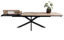 Uitschuifbare eetkamertafel PAVALON - Barnwood HEH 46784BRN