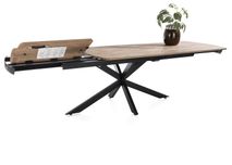 Uitschuifbare eetkamertafel PAVALON - Barnwood HEH 46784BRN