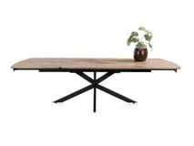 Uitschuifbare eetkamertafel PAVALON - Barnwood HEH 46784BRN