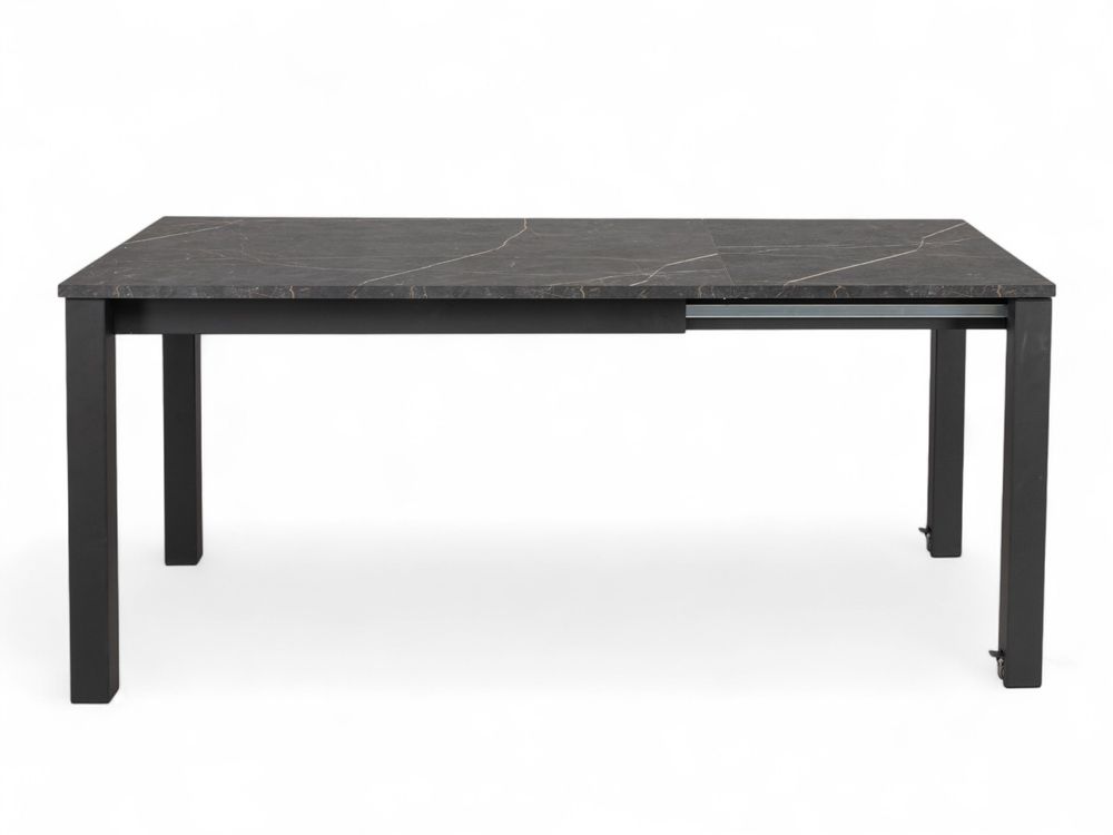 Uitschuifbare eetkamertafel VALENCIA - Zwart/Brons PFT-71-000001-HP07