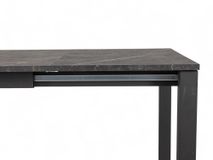 Uitschuifbare eetkamertafel VALENCIA - Zwart/Brons PFT-71-000001-HP07