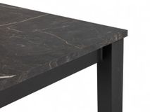 Uitschuifbare eetkamertafel VALENCIA - Zwart/Brons PFT-71-000001-HP07