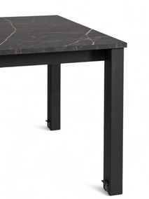 Uitschuifbare eetkamertafel VALENCIA - Zwart/Brons PFT-71-000001-HP07