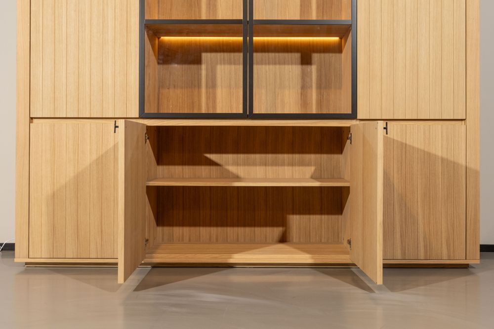 Vitrinekast EVORA - Eikfineer CRE-3-001-NAT