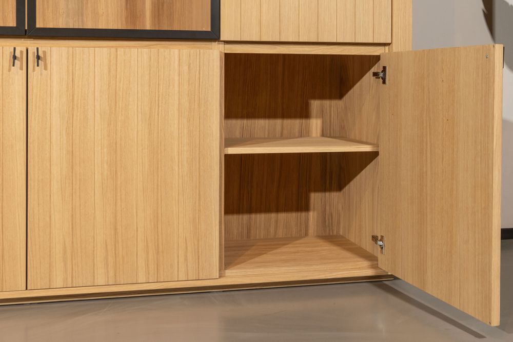 Vitrinekast EVORA - Eikfineer CRE-3-001-NAT