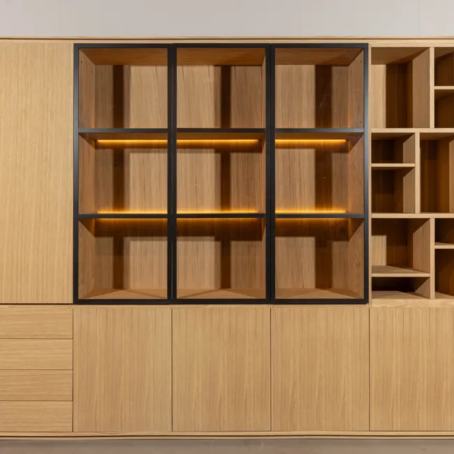 Vitrinekast EVORA - Eikenfineer