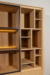 Vitrinekast EVORA - Eikfineer CRE-3-002-NAT