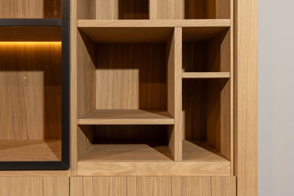 Vitrinekast EVORA - Eikfineer CRE-3-002-NAT