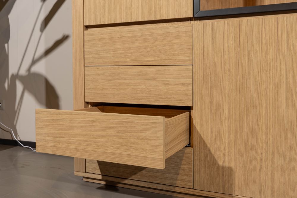 Vitrinekast EVORA - Eikfineer CRE-3-002-NAT