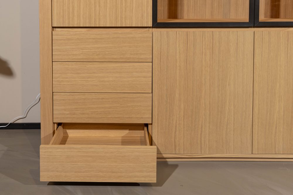 Vitrinekast EVORA - Eikfineer CRE-3-002-NAT