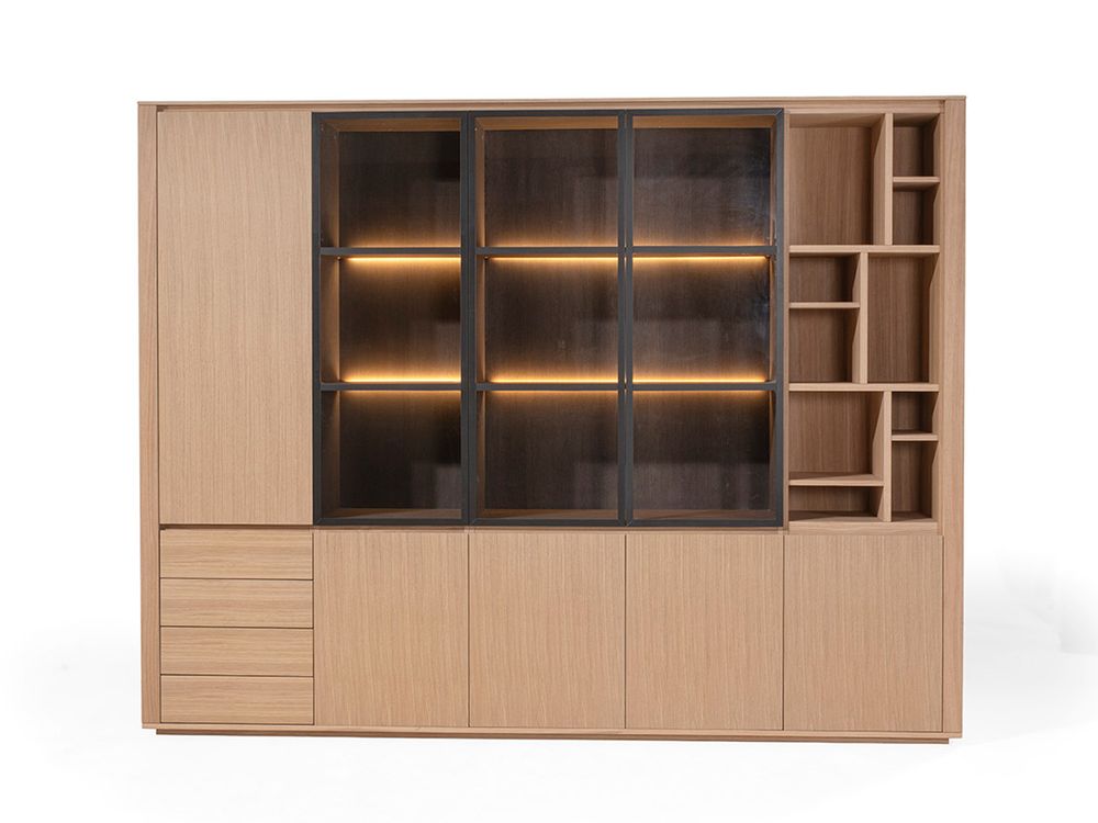 Vitrinekast EVORA - Eikfineer CRE-3-002-NAT