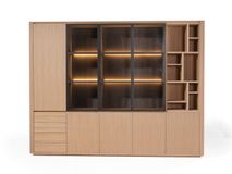 Vitrinekast EVORA - Eikfineer CRE-3-002-NAT