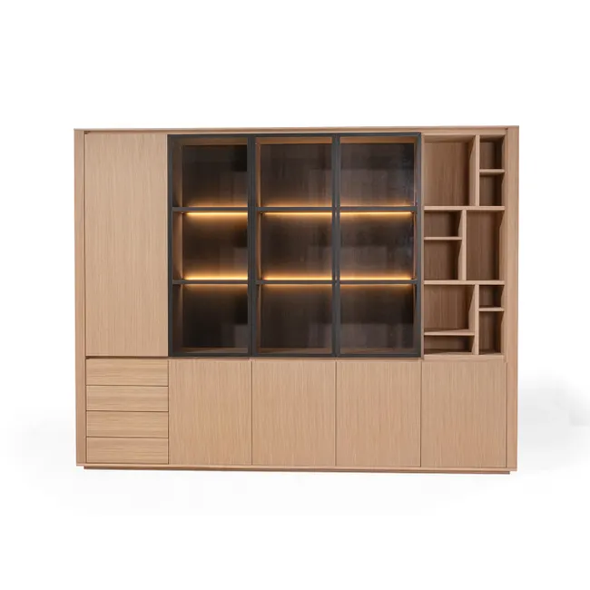 Vitrinekast EVORA - Eikenfineer