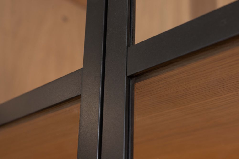 Vitrinekast EVORA - Zwart Eikfineer CRE-3-003-ZWANAT