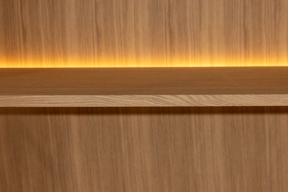 Vitrinekast EVORA - Zwart Eikfineer CRE-3-003-ZWANAT