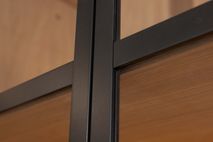 Vitrinekast EVORA - Zwart Eikfineer CRE-3-003-ZWANAT