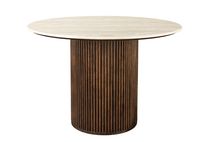 Eetkamertafel ARDA - Walnoot / Travertijn ZVR 1000101