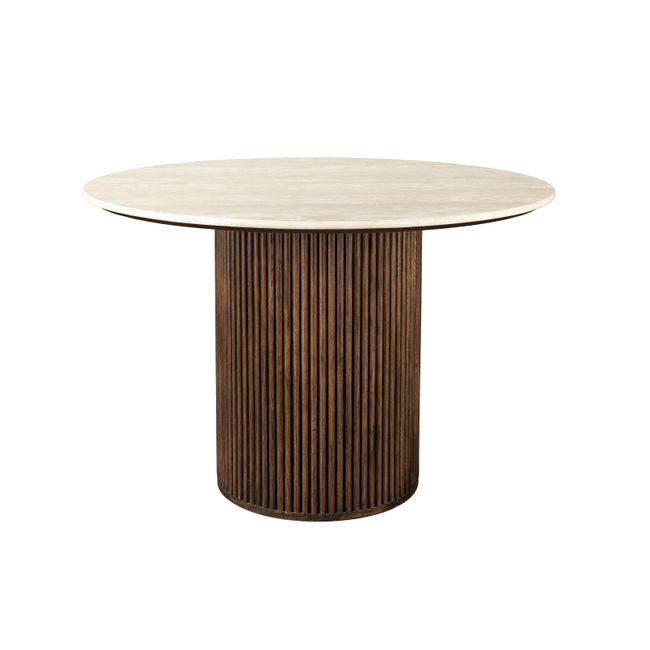 Eetkamertafel ARDA - Walnoot / Travertijn