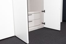 Draaideurkast ALFA - Matt bianco NVM-36-005-SETA