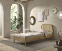 Bed OLIVE incl. lattenbodem - Rotan Natural Oak VPC-32-000002