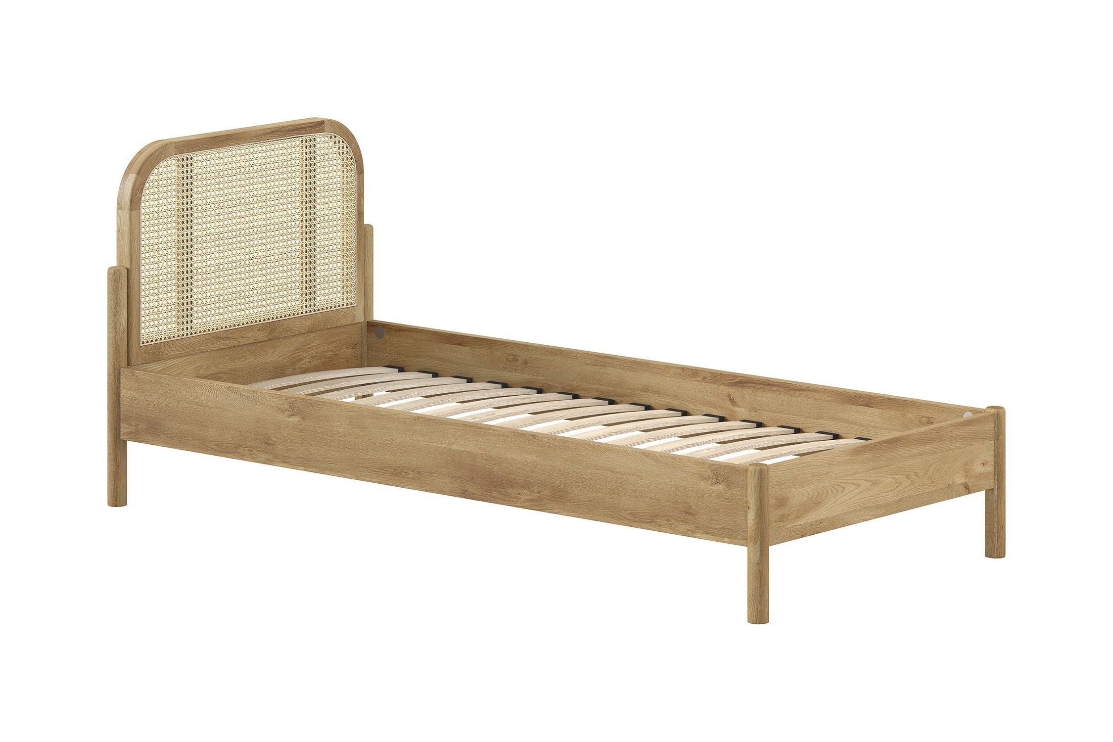 Bed OLIVE incl. lattenbodem - Rotan Natural Oak VPC-32-000002