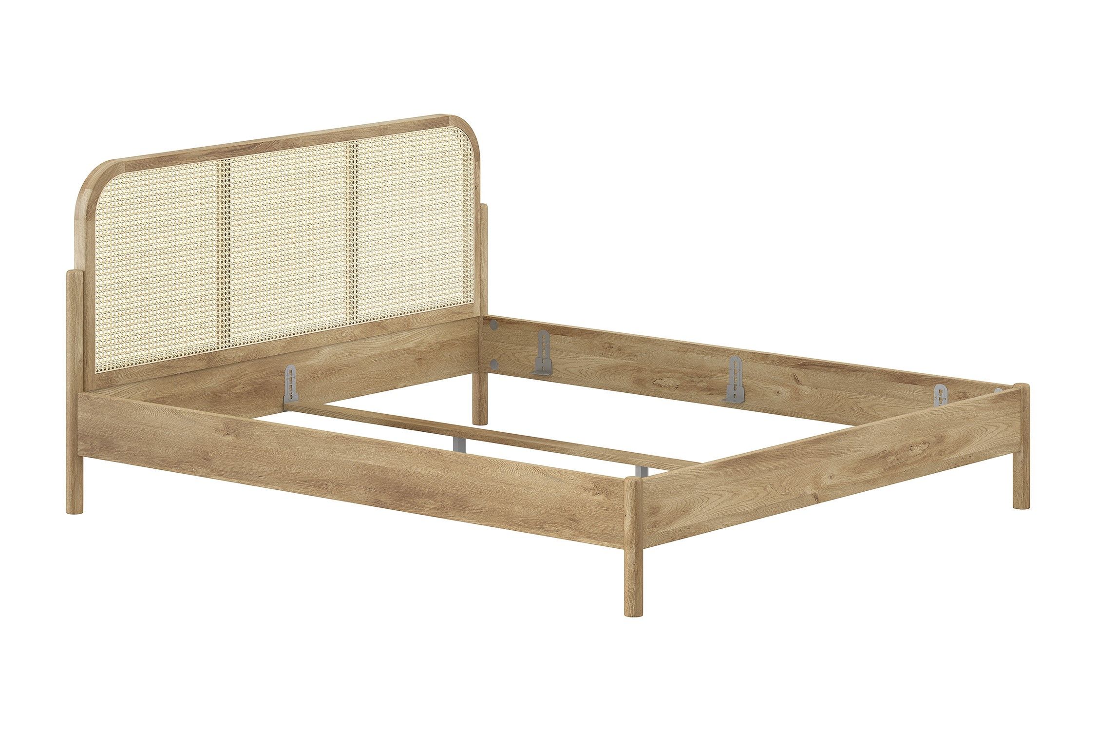 Tweepersoonsbed OLIVE - Rotan Natural Oak