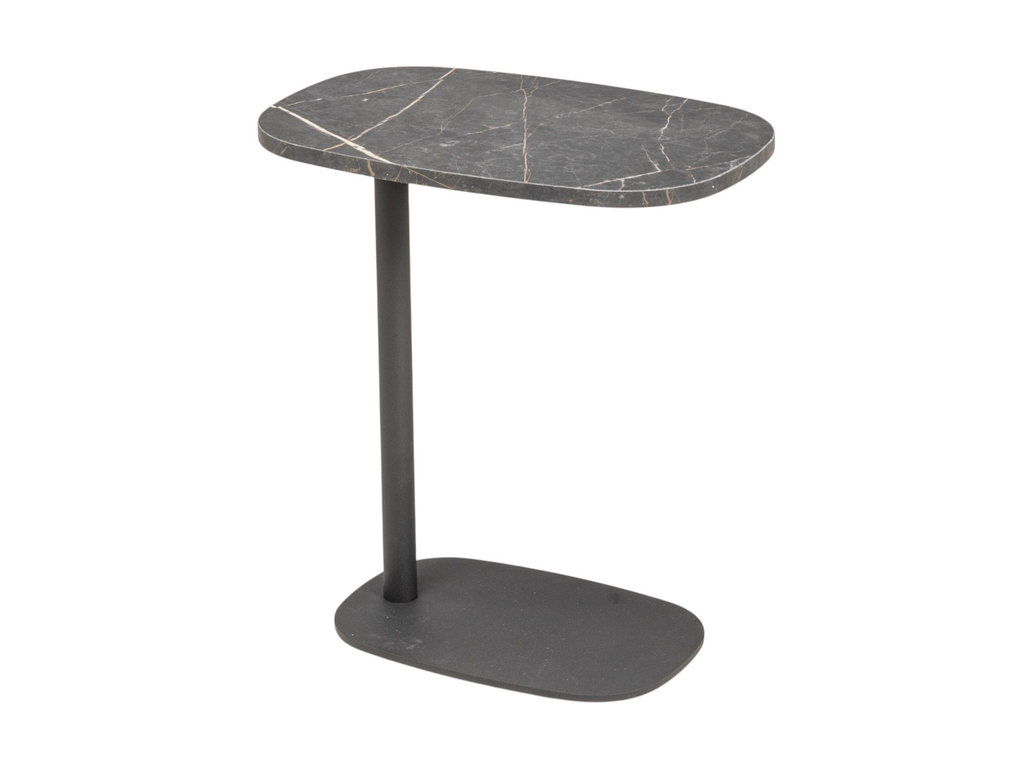 Bijzettafel CUP - Antraciet/Marmer