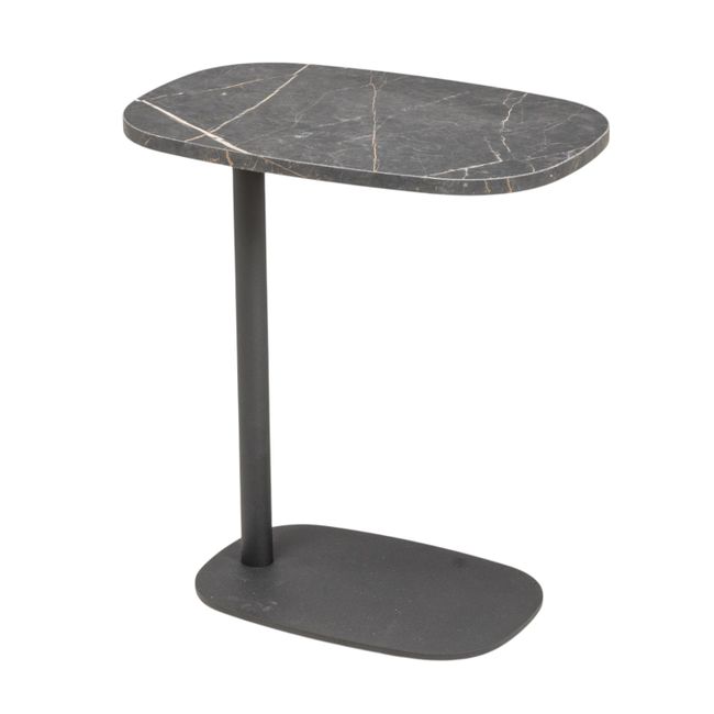 Bijzettafel CUP - Antraciet/Marmer